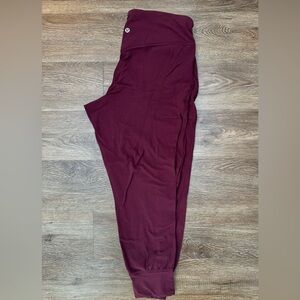 Lululemon Maroon Joggers - Comfy Lounge Pants - Size 10